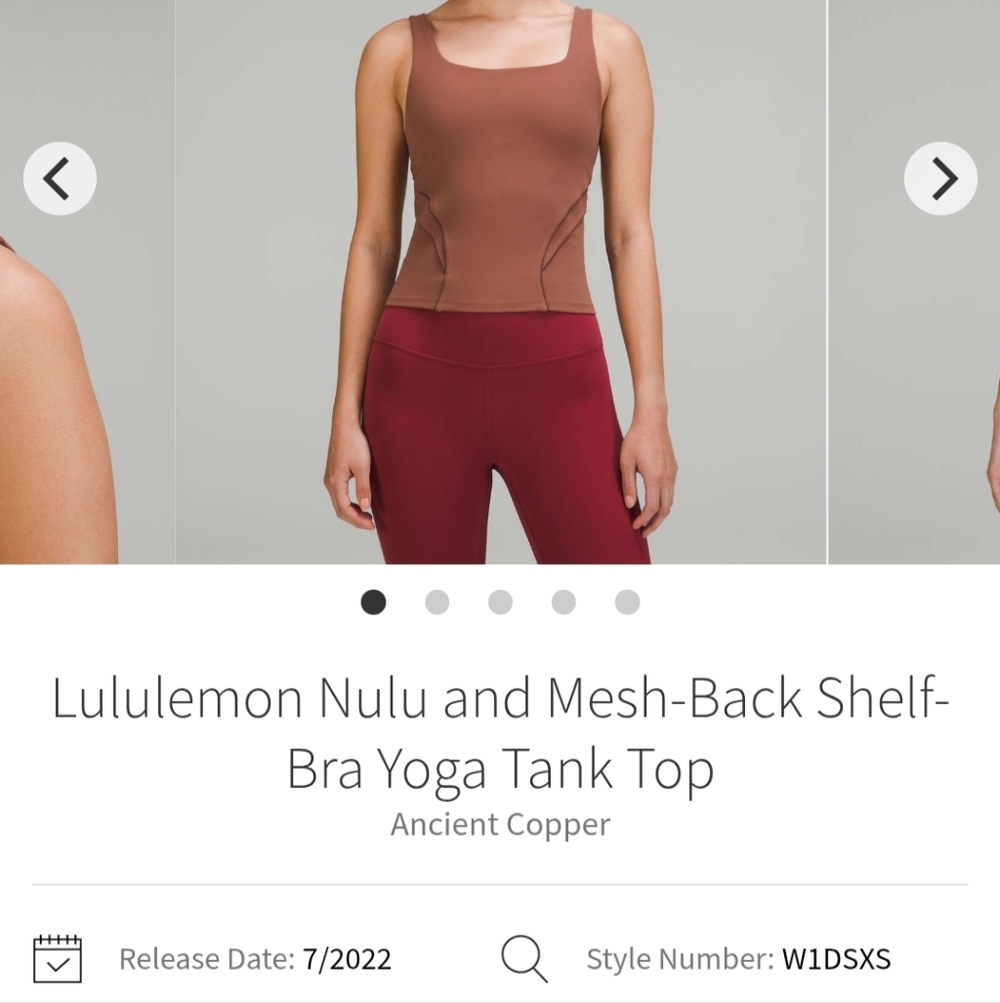 Lululemon Nulu And Mesh Back Shelf Bra Tank Top - Picture 6 of 6